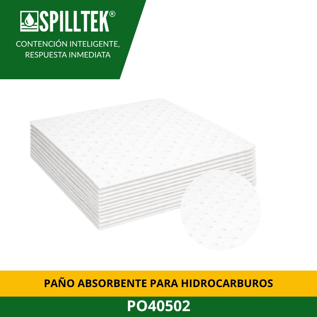 PAÑO ABSORBENTE PARA HIDROCARBUROS PO40502P SPILLTEK