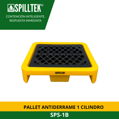 PALLET ANTI DERRAME PARA 1 CILINDRO SPS-1B SPILLTEK