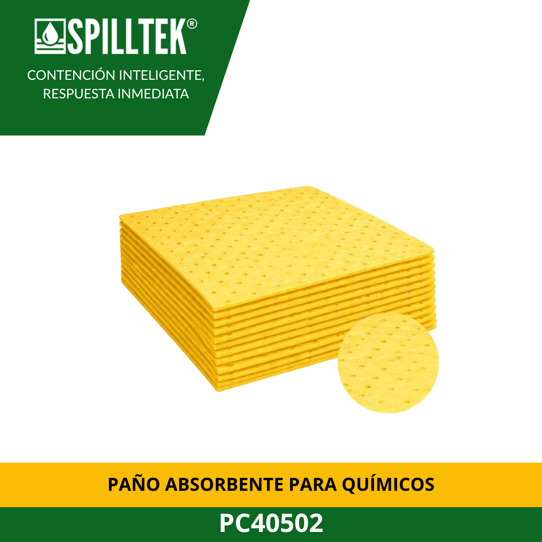 PAÑO ABSORBENTE PARA QUÍMICOS PC40502 SPILLTEK