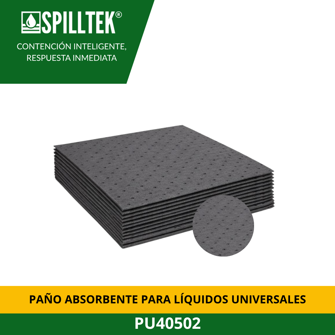 PAÑO ABSORBENTE PARA LÍQUIDOS UNIVERSALES PU40502 SPILLTEK