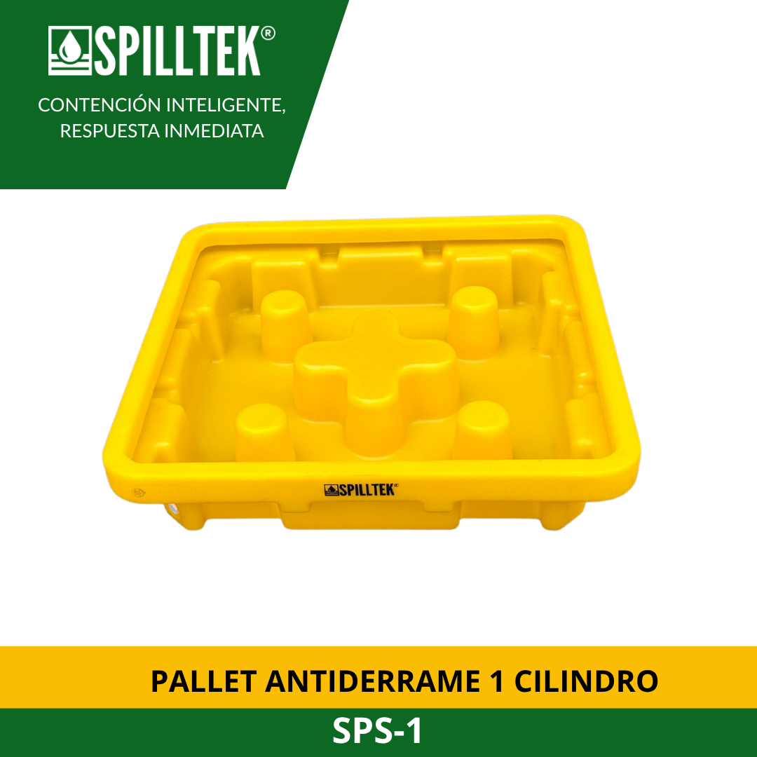 PALLET ANTIDERRAME 1 CILINDRO SPS-1 SPILLTEK - Imagen 3