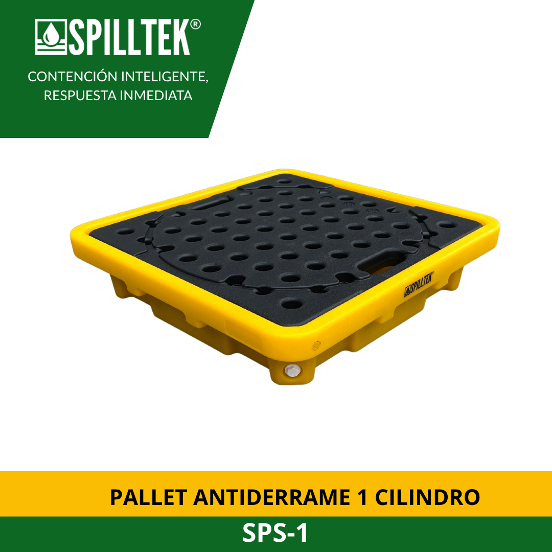 PALLET ANTIDERRAME 1 CILINDRO SPS-1 SPILLTEK - Imagen 4