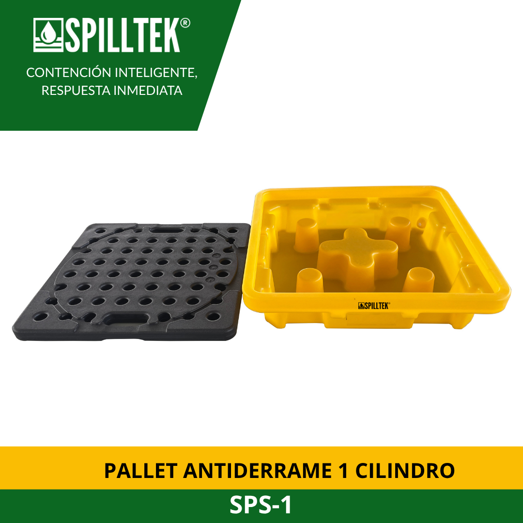 PALLET ANTIDERRAME 1 CILINDRO SPS-1 SPILLTEK - Imagen 5