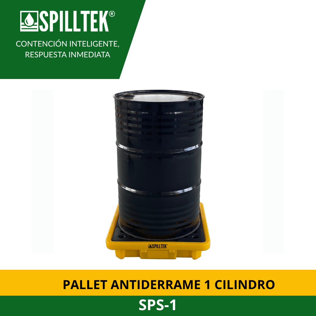PALLET ANTIDERRAME 1 CILINDRO SPS-1 SPILLTEK - Imagen 6