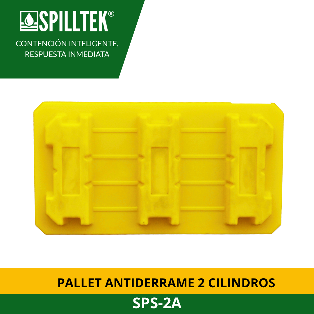 PALLET ANTIDERRAME 2 CILINDROS SPS-2A SPILLTEK - Imagen 3