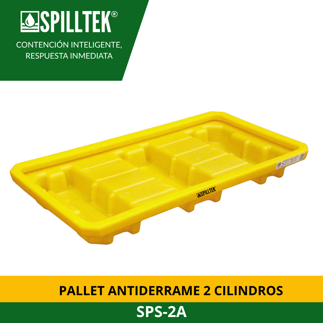 PALLET ANTIDERRAME 2 CILINDROS SPS-2A SPILLTEK - Imagen 4