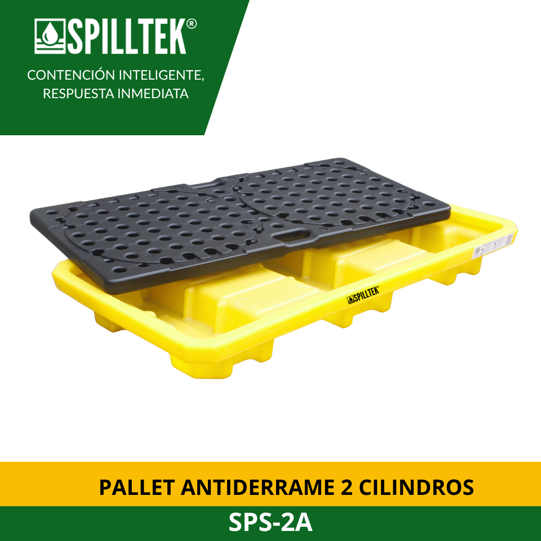 PALLET ANTIDERRAME 2 CILINDROS SPS-2A SPILLTEK - Imagen 5