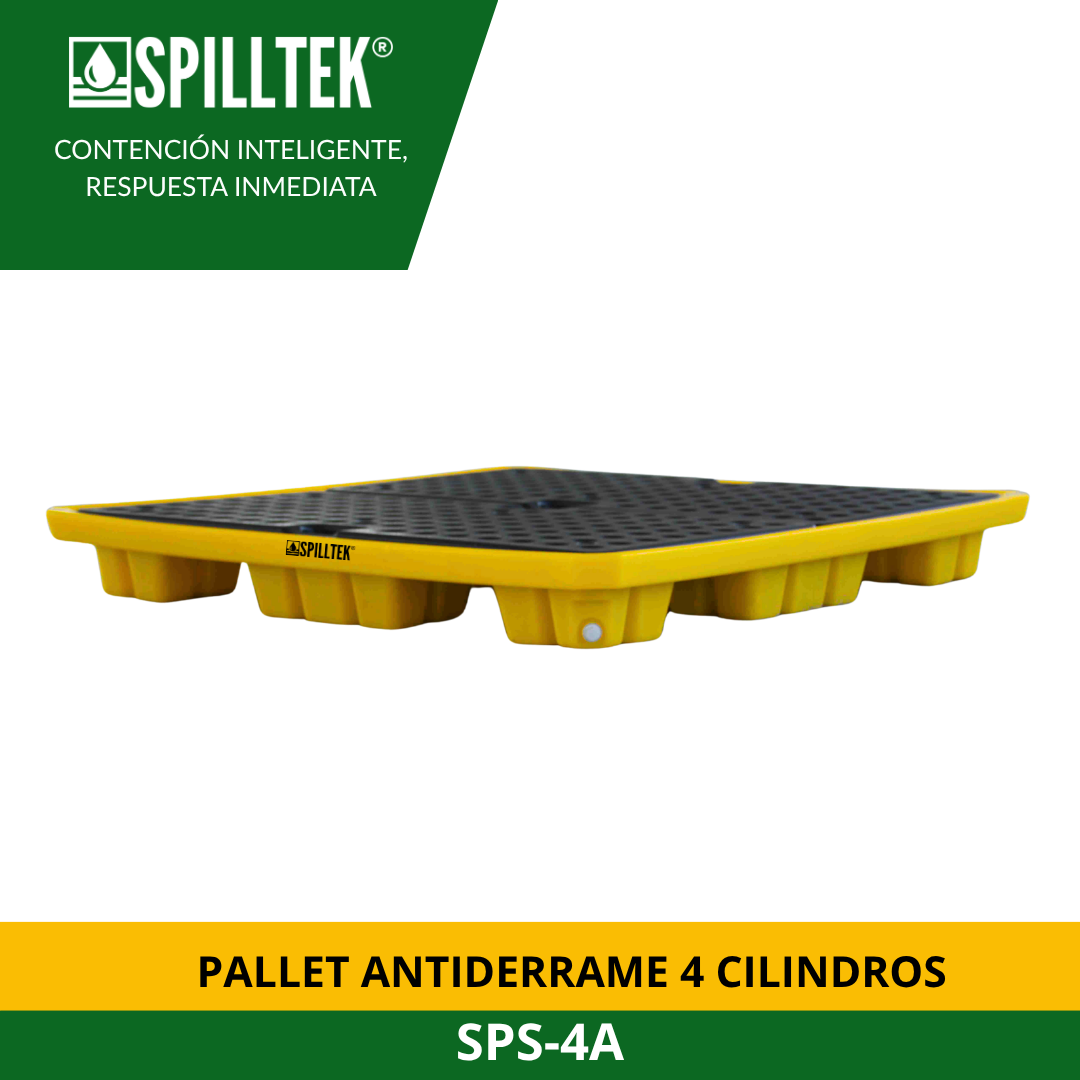 PALLET ANTIDERRRAME 4 CILINDROS SPS-4A SPILLTEK