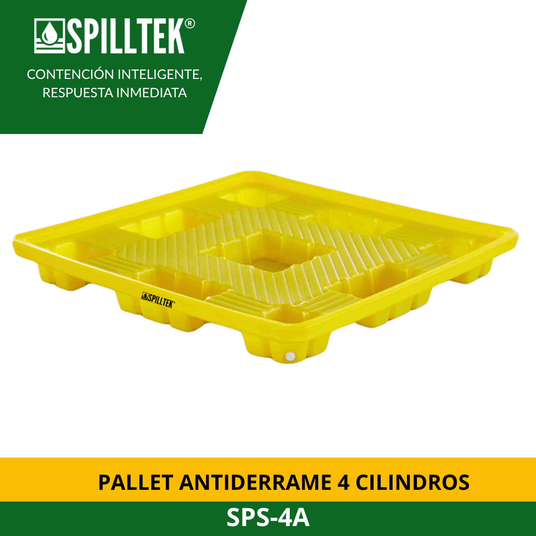 PALLET ANTIDERRRAME 4 CILINDROS SPS-4A SPILLTEK - Imagen 4