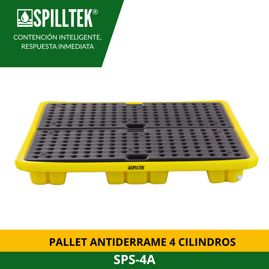 PALLET ANTIDERRRAME 4 CILINDROS SPS-4A SPILLTEK - Imagen 6