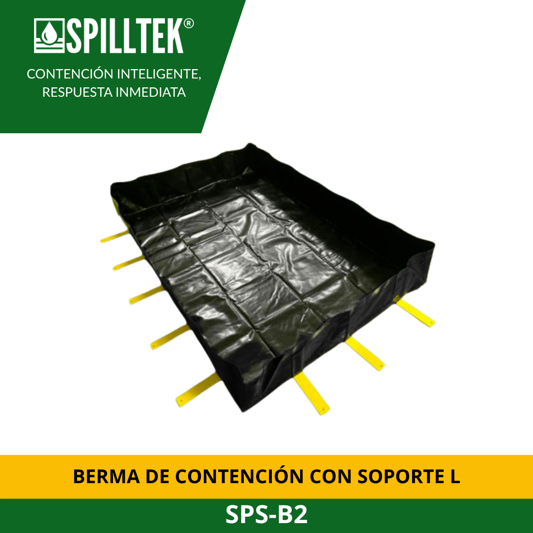 BERMA DE CONTENCIÓN CON SOPORTE L SPS-B2 SPILLTEK